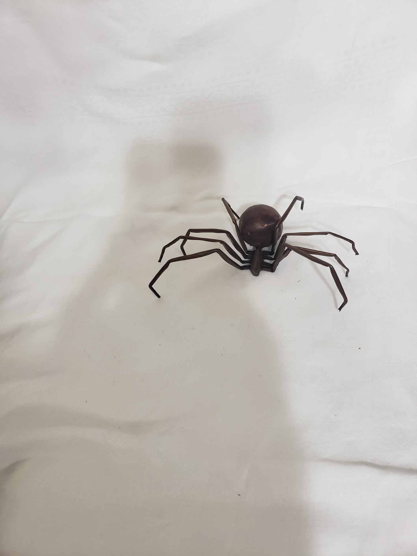 Hand-made, Copper, metal art spider