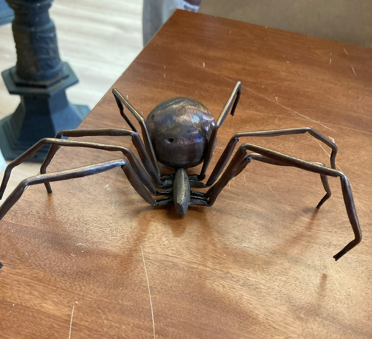 Hand-made, Copper, metal art spider
