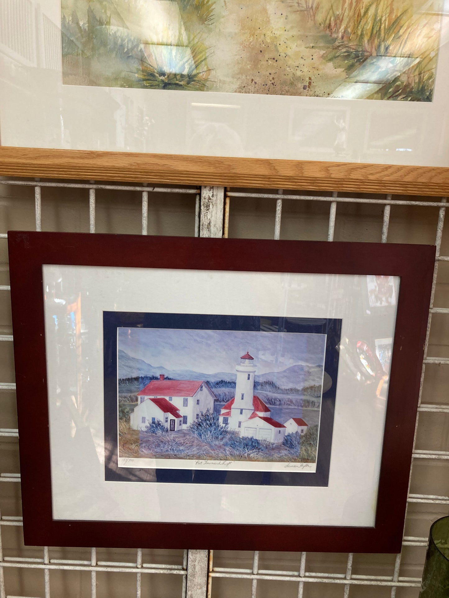 “Port Townsend Light’ original limited edition art print Laureen Hylka 23 1/4”w x 19 1/4”h