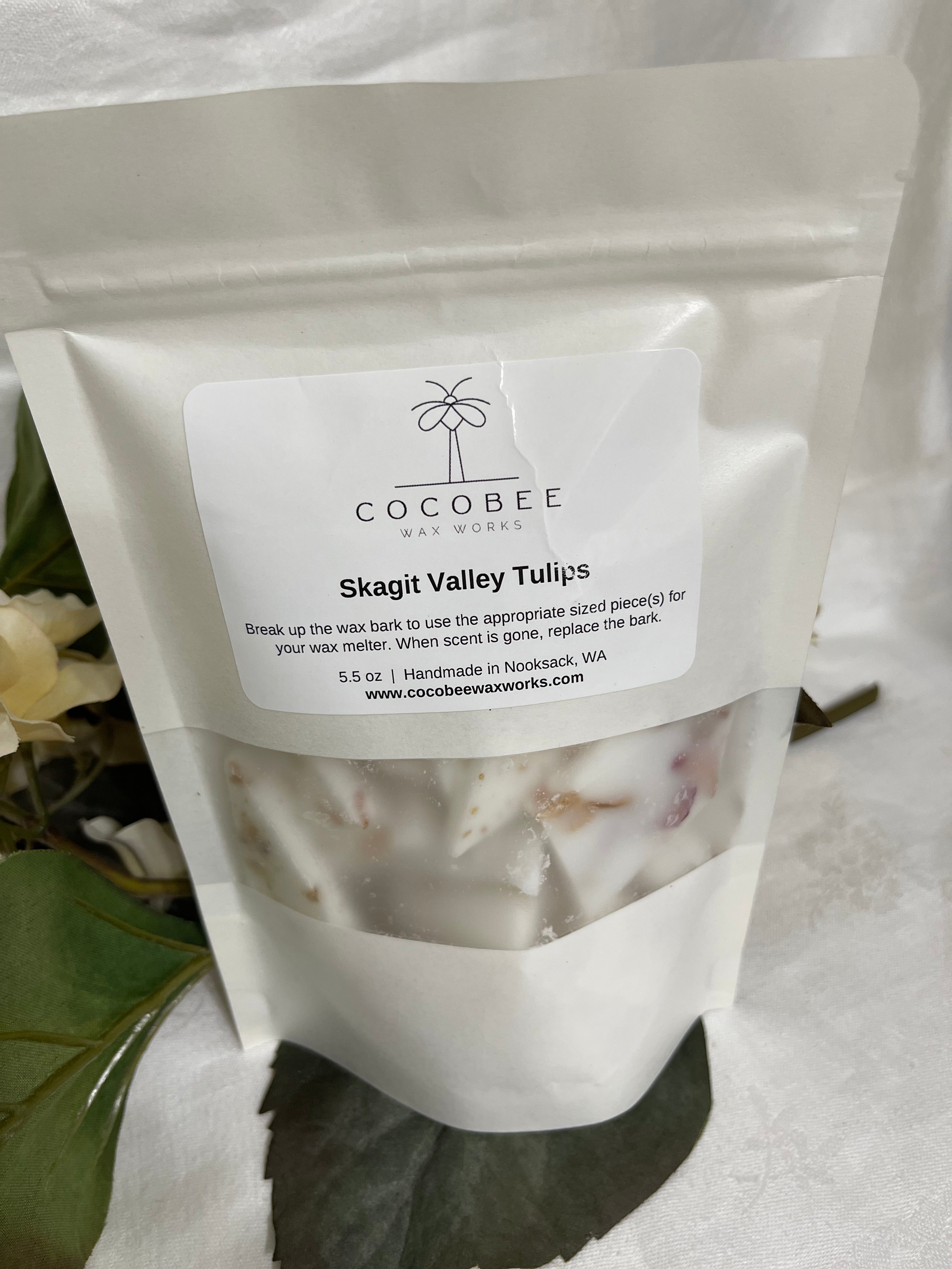 Skagit Valley Tulips Botanical Natural Coconut Wax Bark Wax Melts