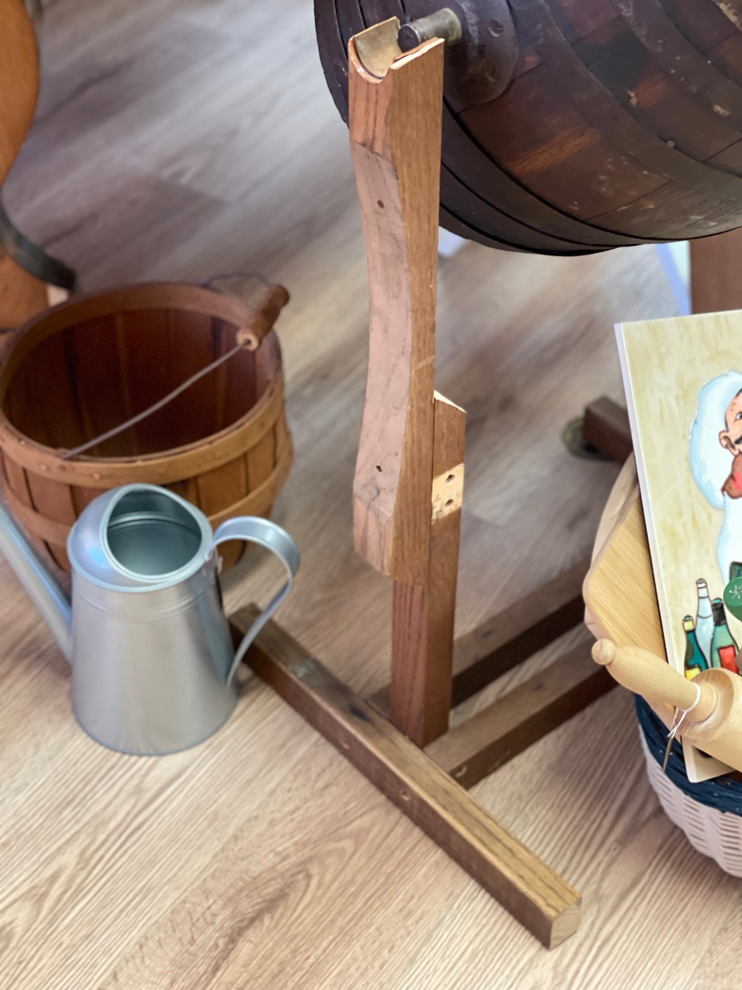 Vintage butter churn w/ stand