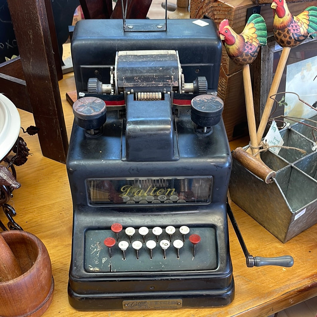 Vintage Dalton Adding Calculating Machine With Original Stand Works!