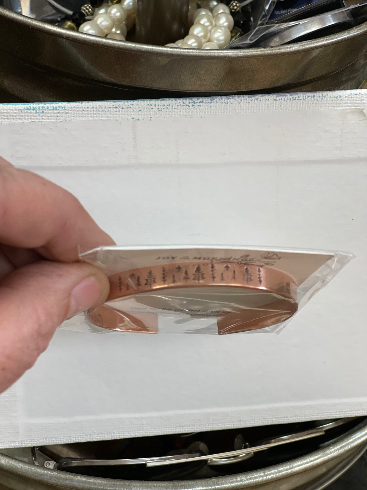 Forest Metal Cuff Bracelet, Tree Cuff