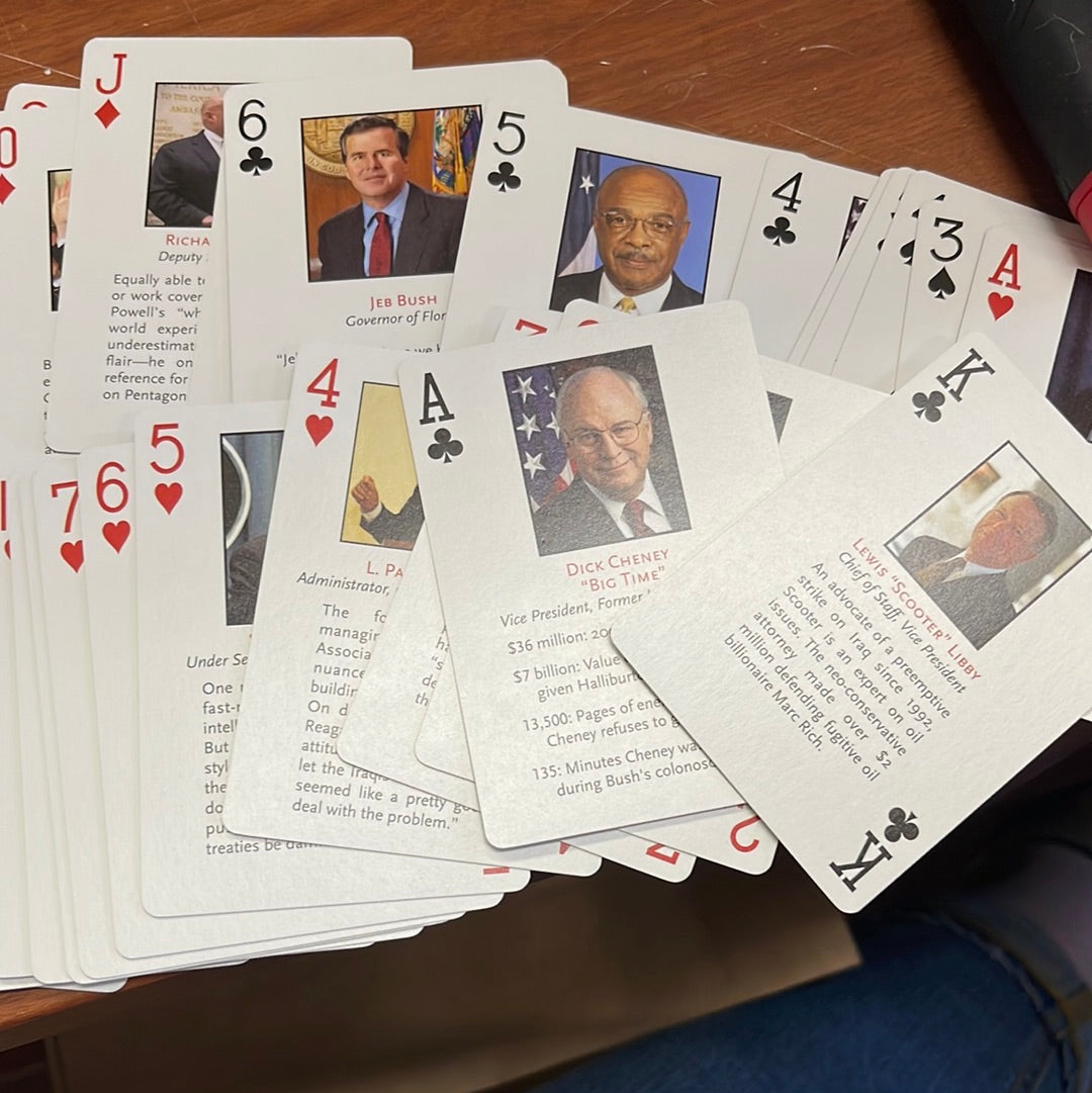 President GEORGE W BUSH Republican Playing Cards "Carefully Stacked Deck"