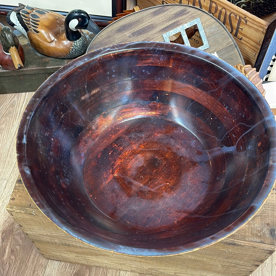 Huge wood bowl
