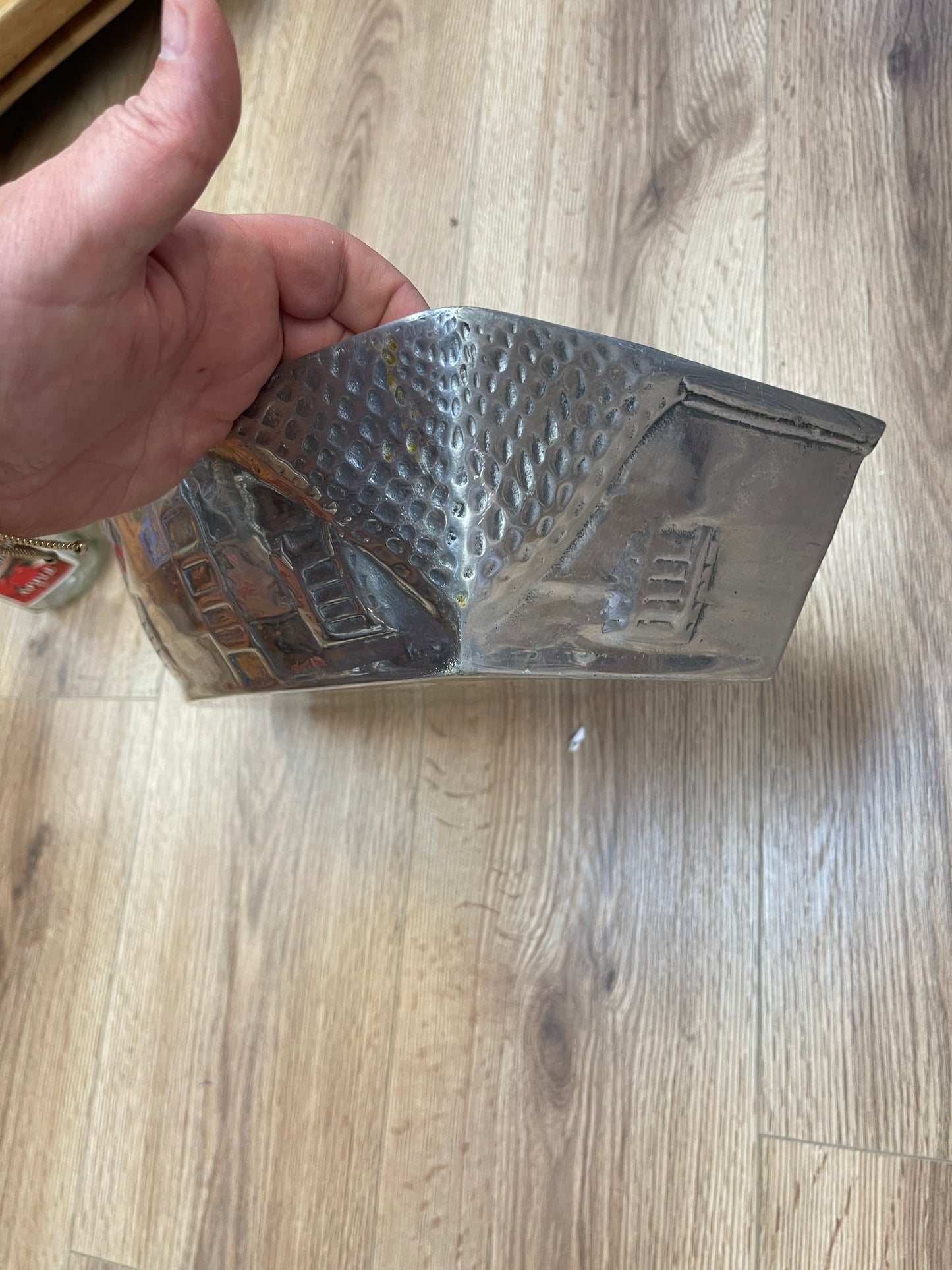 Big metal boat decor