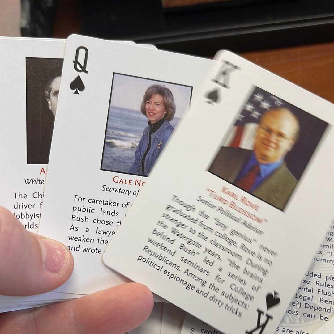 President GEORGE W BUSH Republican Playing Cards "Carefully Stacked Deck"