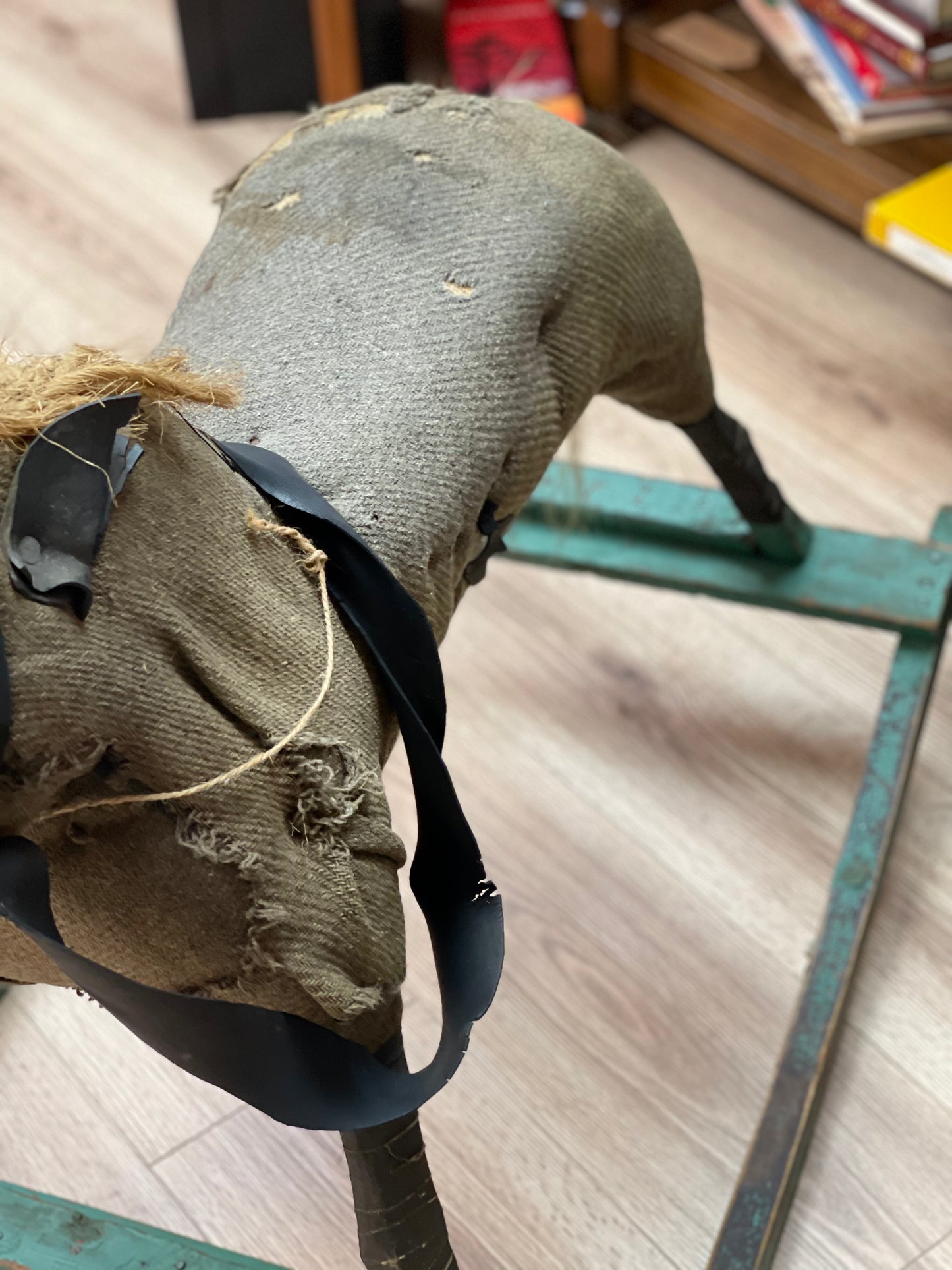Vintage, Primitive, Hand-made, 1940s rocking horse - in store pick up only