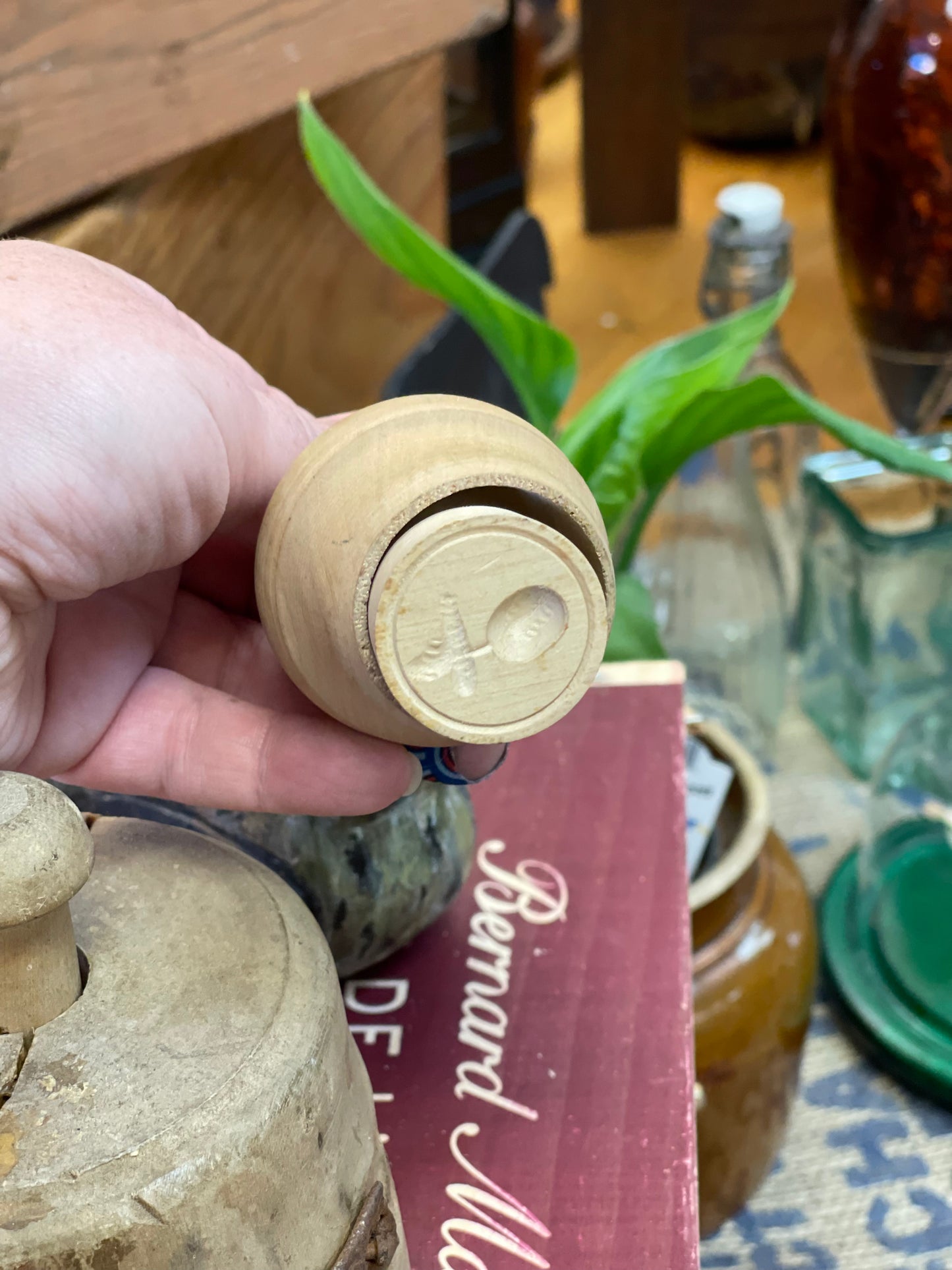 Wooden butter stamps set of 2