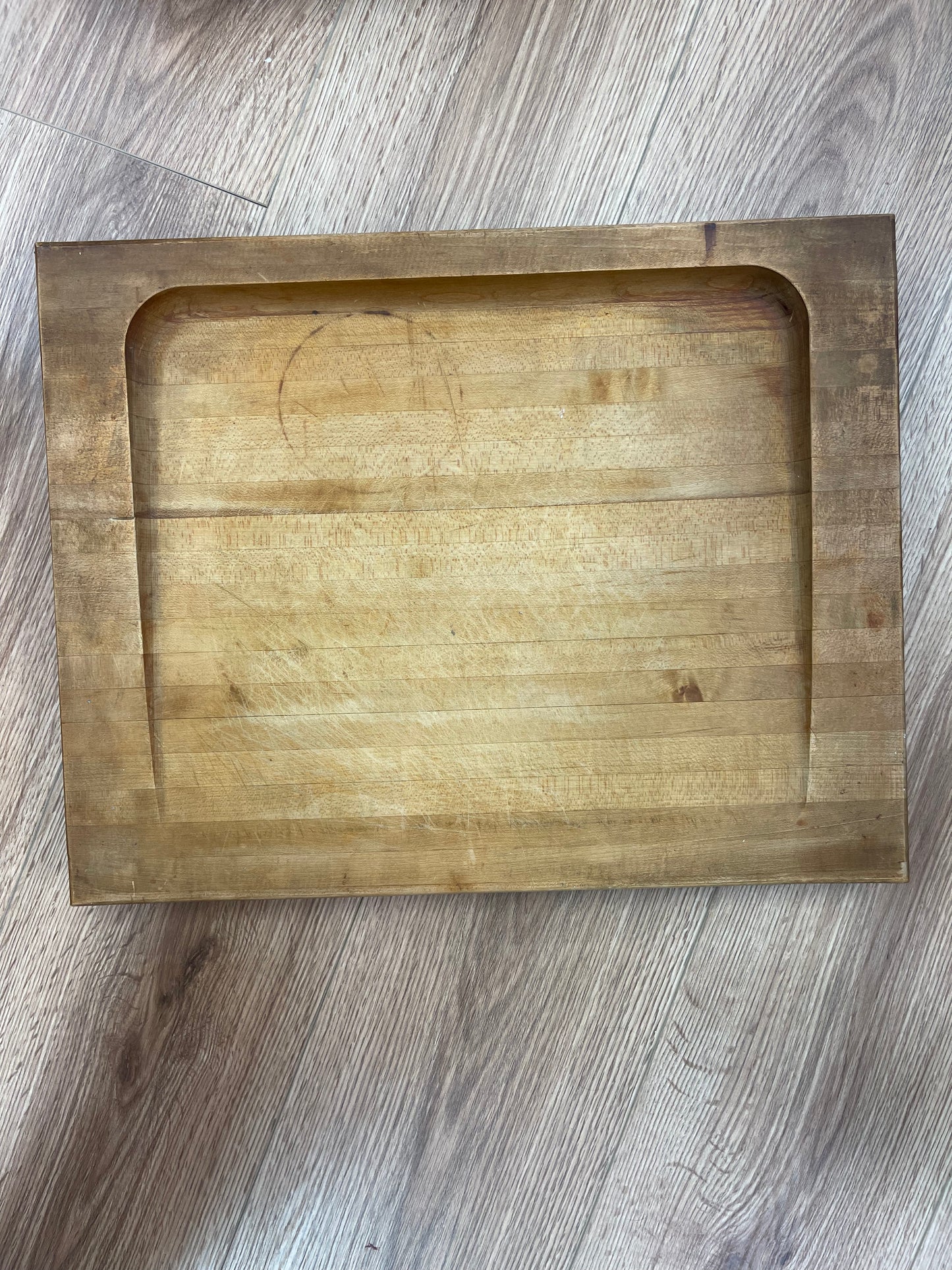 Sloped cutting board