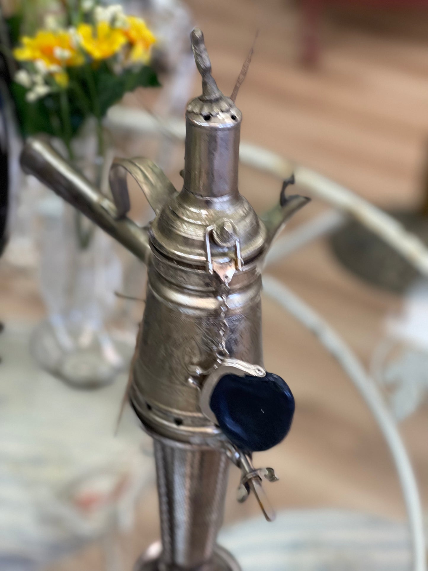 Assemblage Art candle holder/incense burner