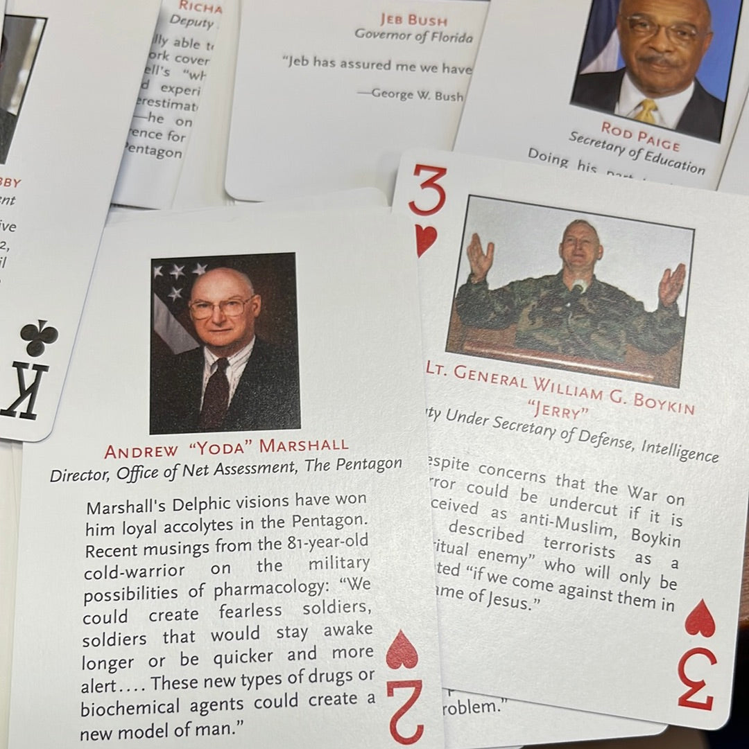 President GEORGE W BUSH Republican Playing Cards "Carefully Stacked Deck"