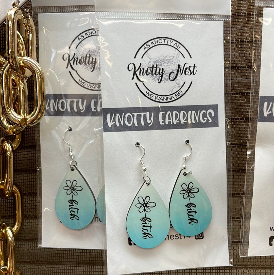 Knotty nest earrings