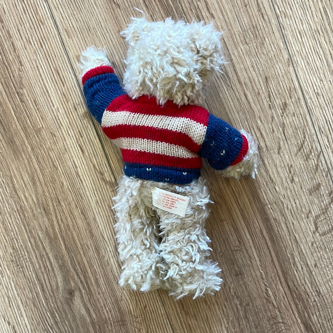 Vintage 1996 Berkeley USA flag bear