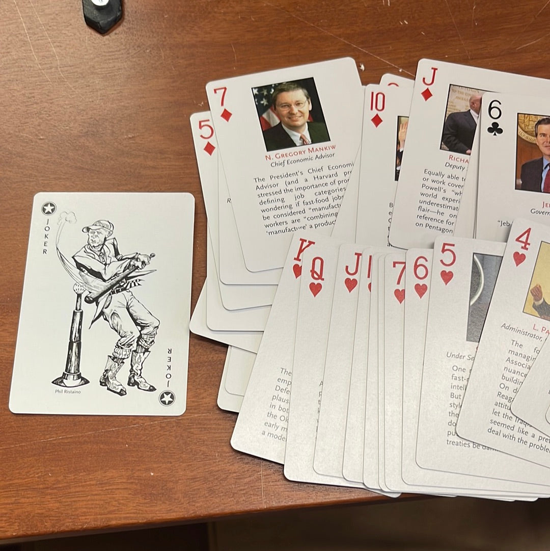 President GEORGE W BUSH Republican Playing Cards "Carefully Stacked Deck"