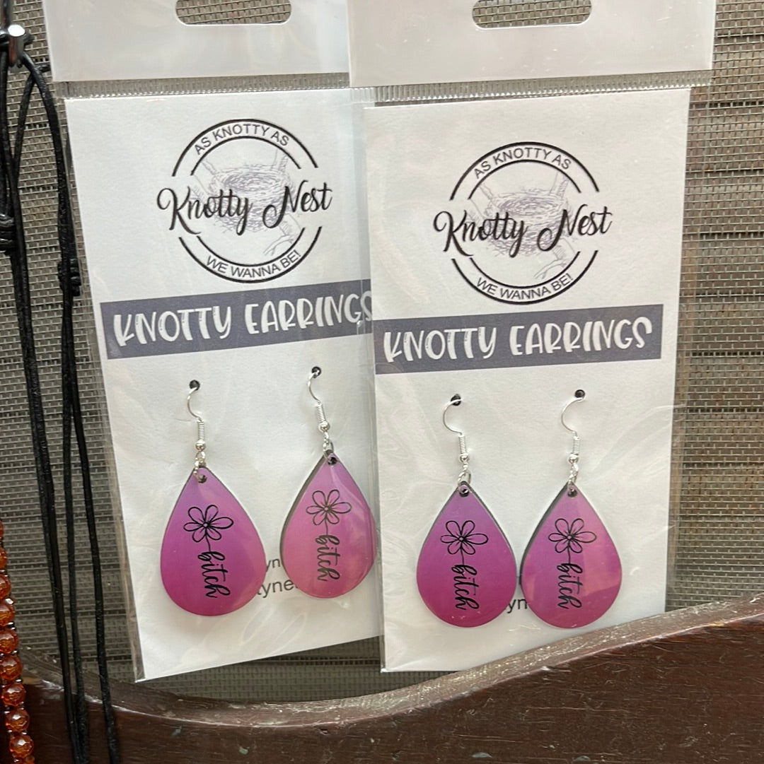 Knotty nest earrings