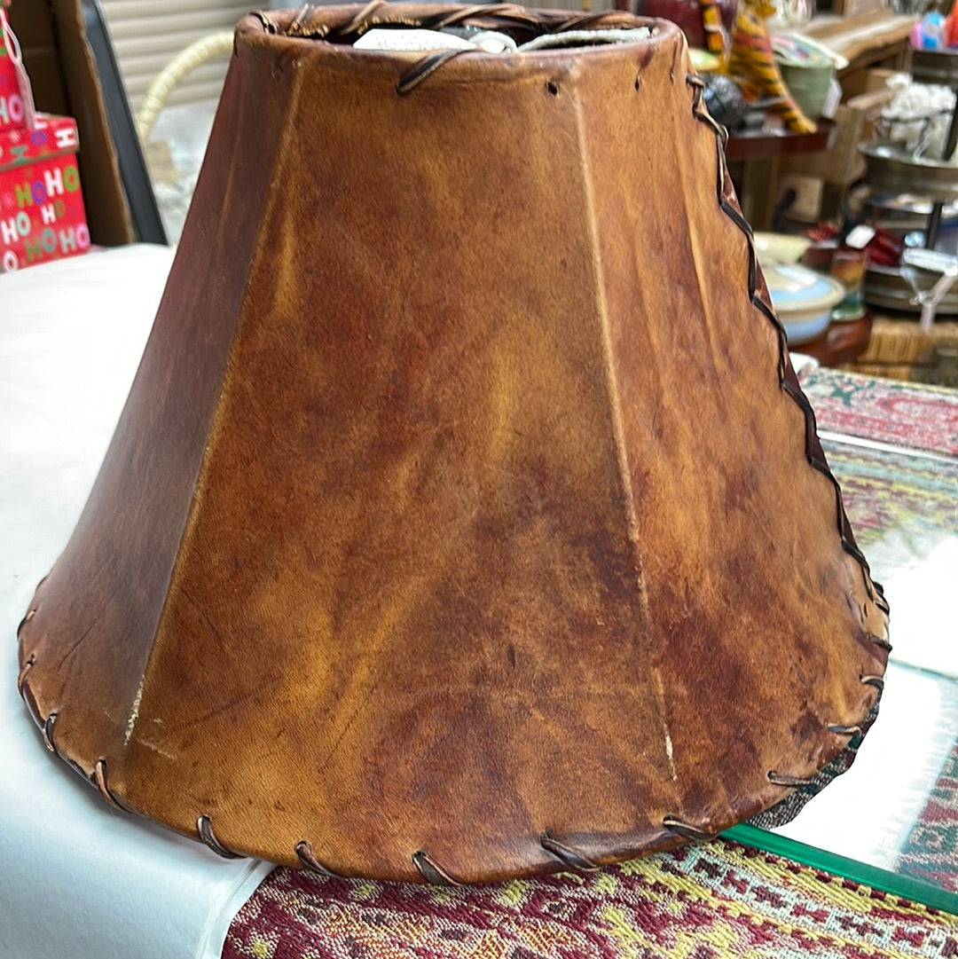 Rawhide lampshade