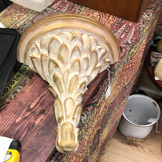 Ethan Allen wall sconces, decorative shelves