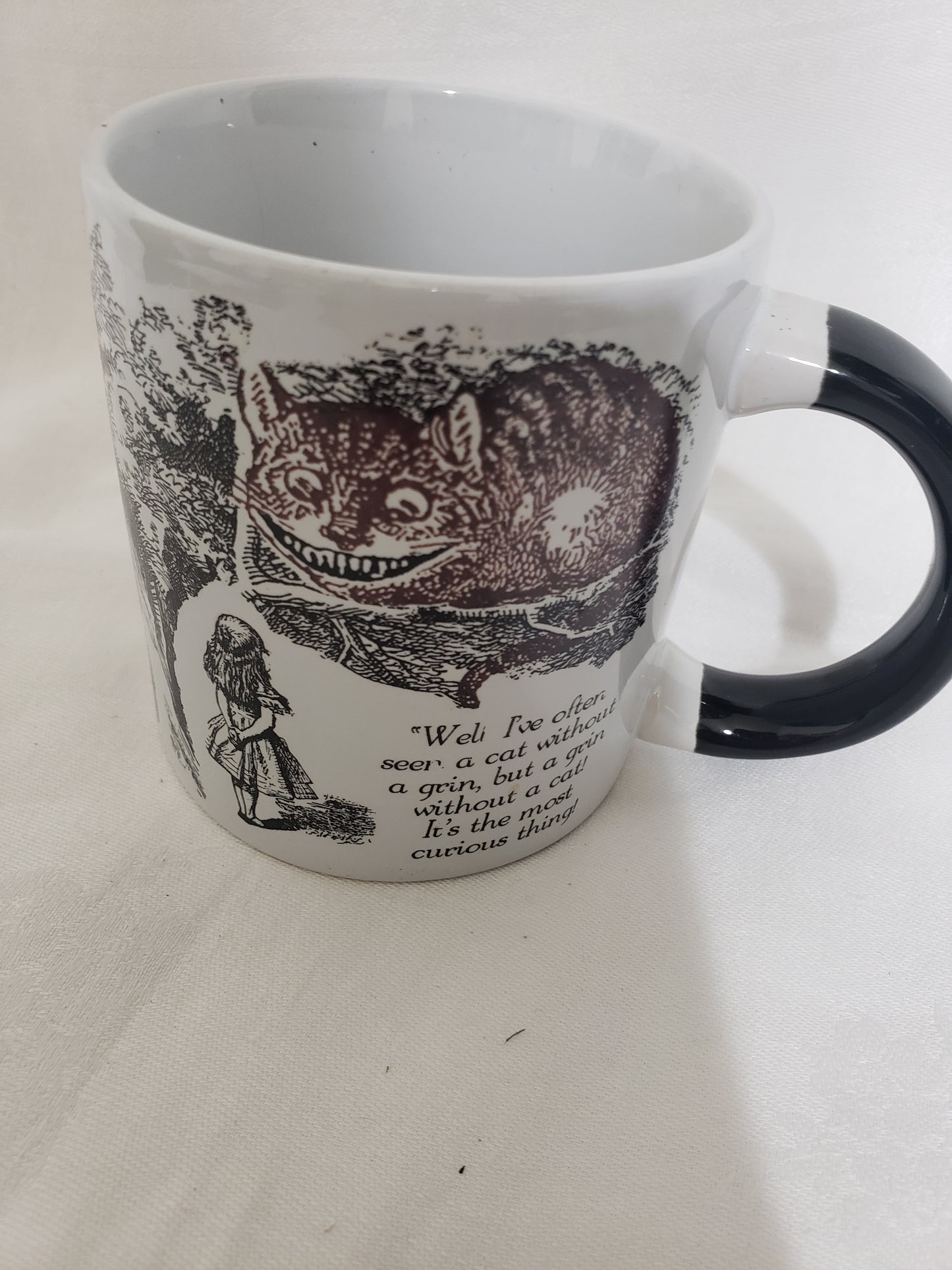 Mug - Cheshire Cat mug - "Well I've often seen a cat without a grin. It's the most curious cat."