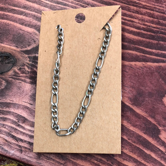 Silver stainless steel neck chain