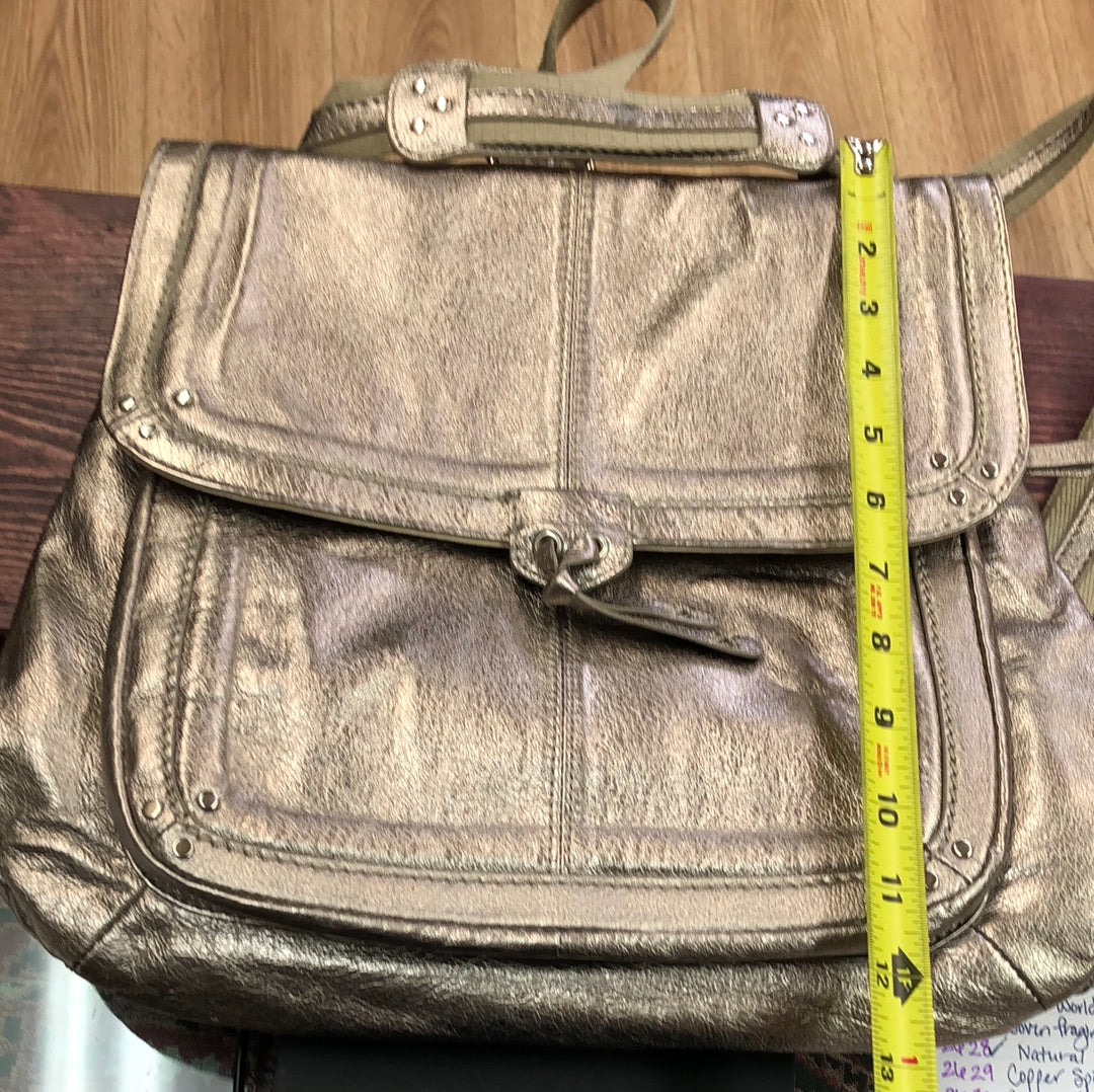 The Sak backpack/crossbody silver bag