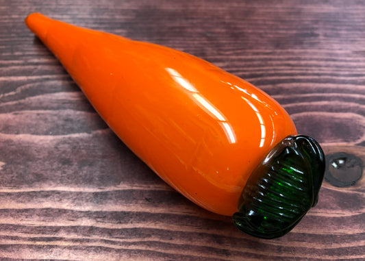 Orange glass carrot