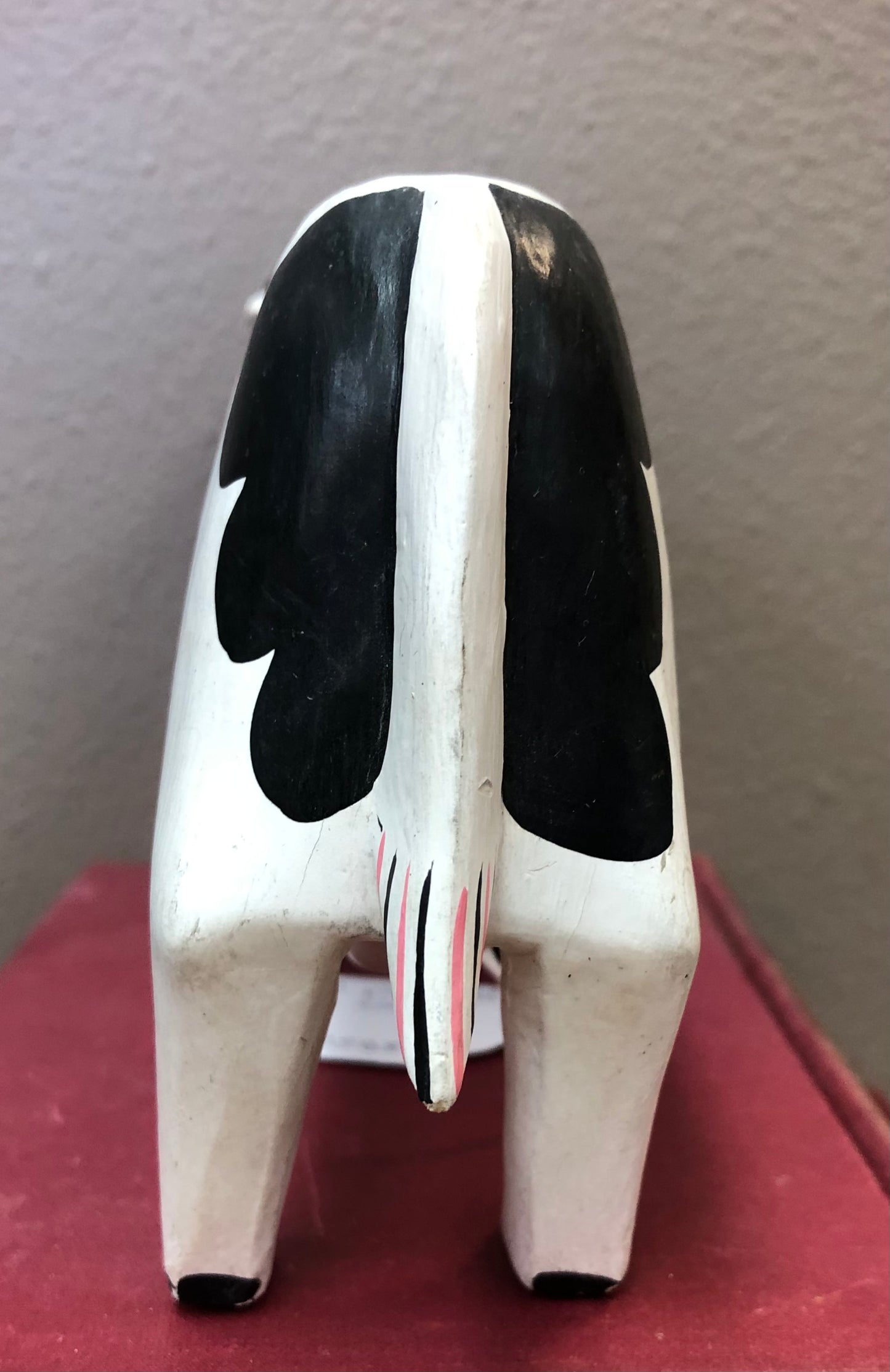 Hand painted Wooden Cow