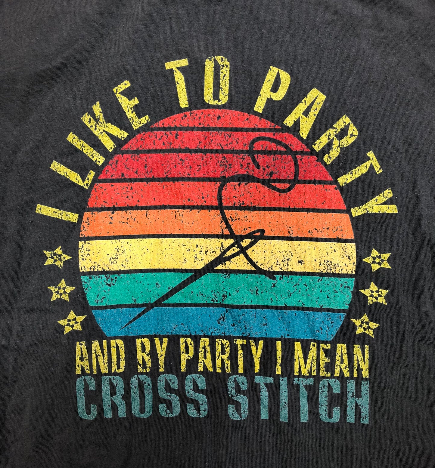 I like to party & cross stitch Tshirt