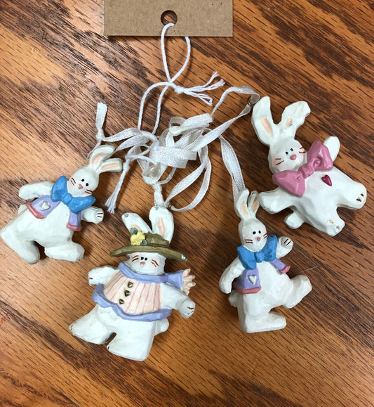 Kurt Adler Easter Bunny Ornament set