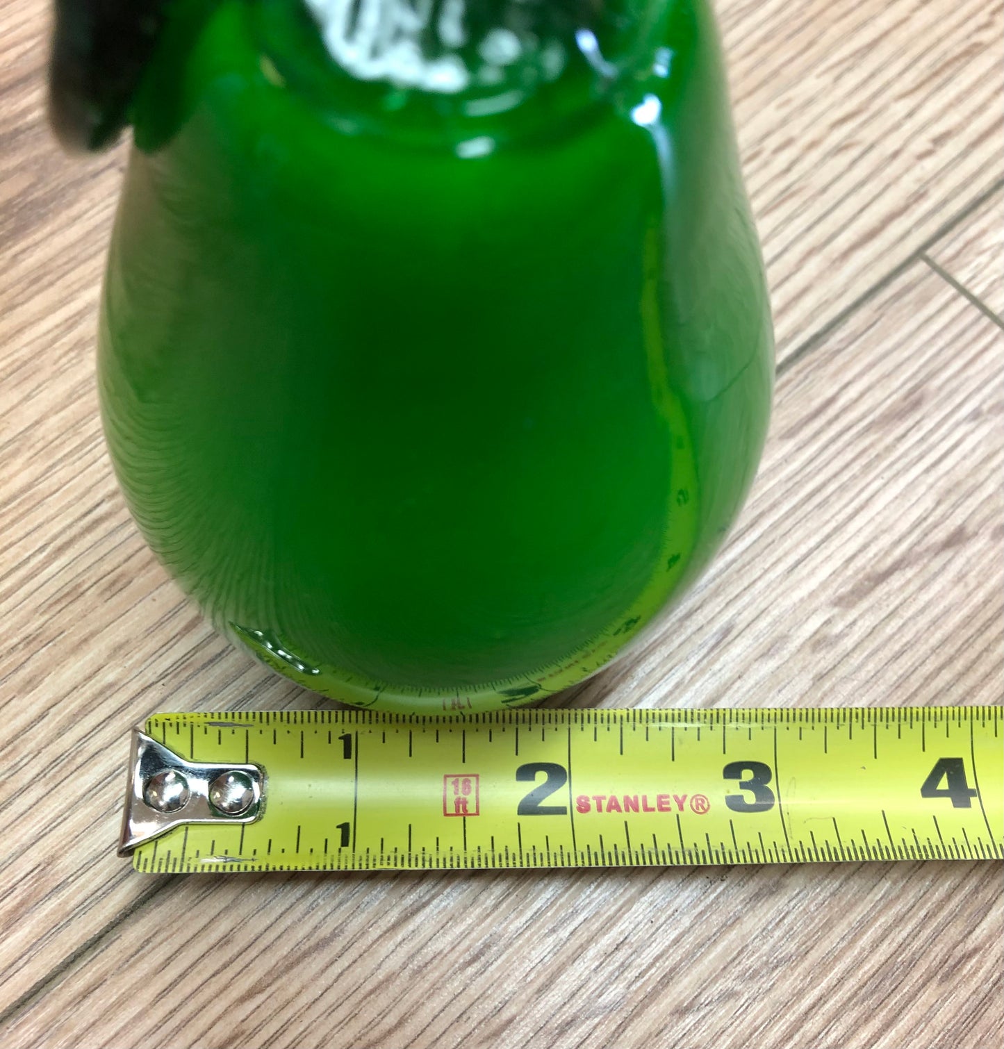 Hand blown Glass Green Pear