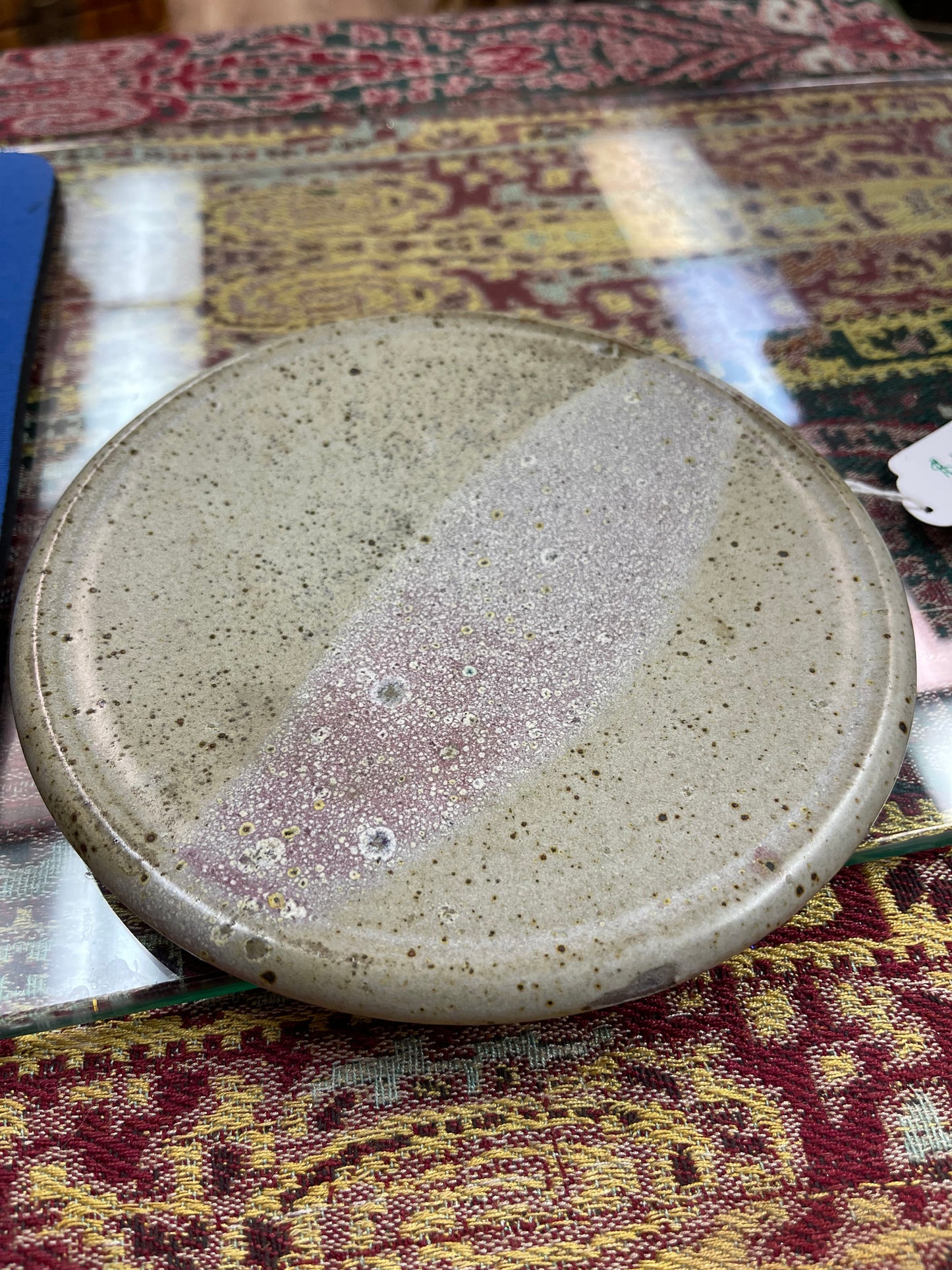Handmade pottery plate