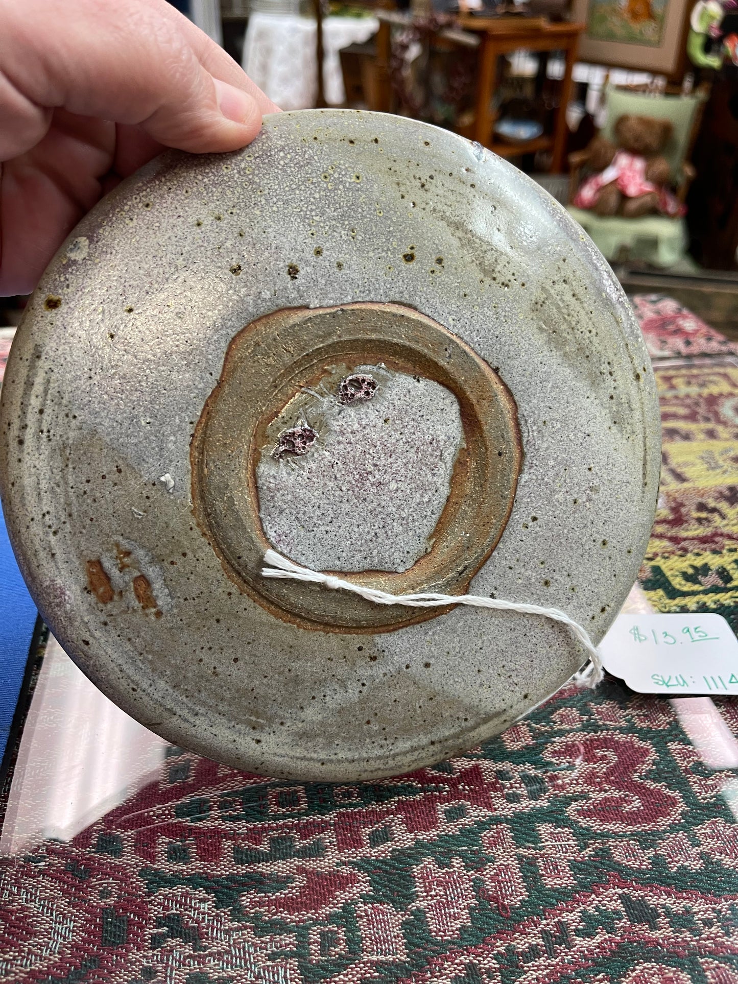 Handmade pottery plate