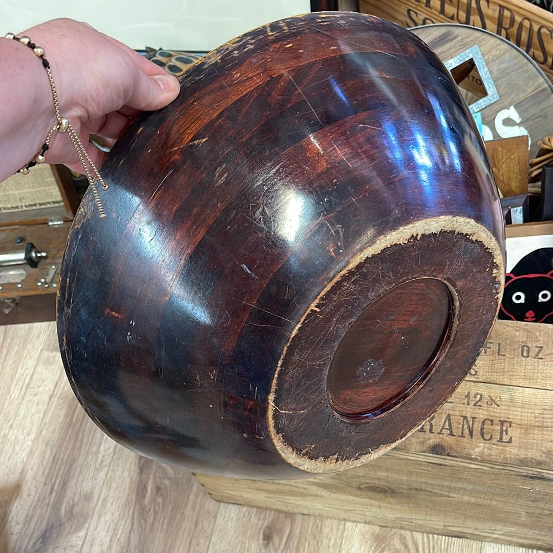 Huge wood bowl