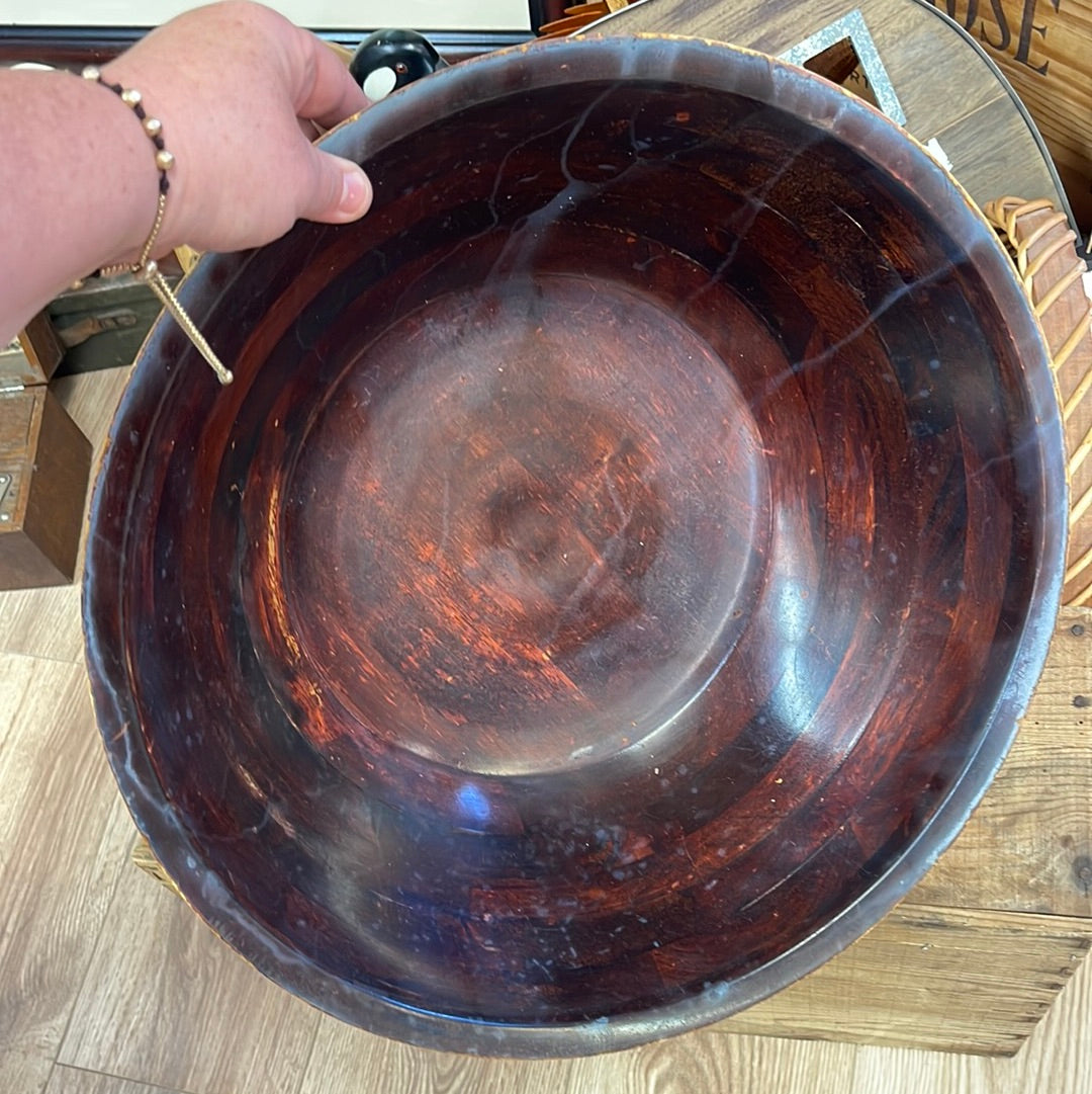 Huge wood bowl